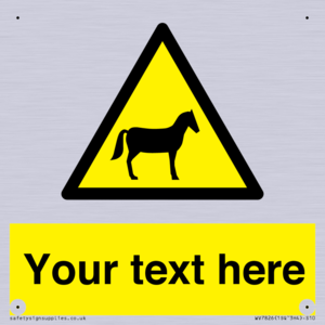 Custom warning horses